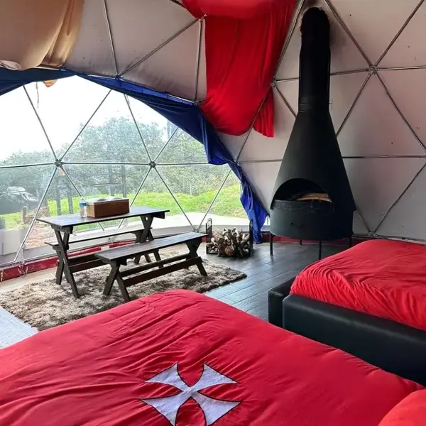 Distribución de espacio en Finca Dragon