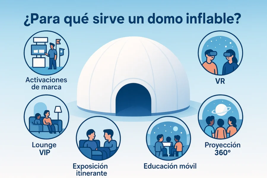 Para que sirve un domo inflable
