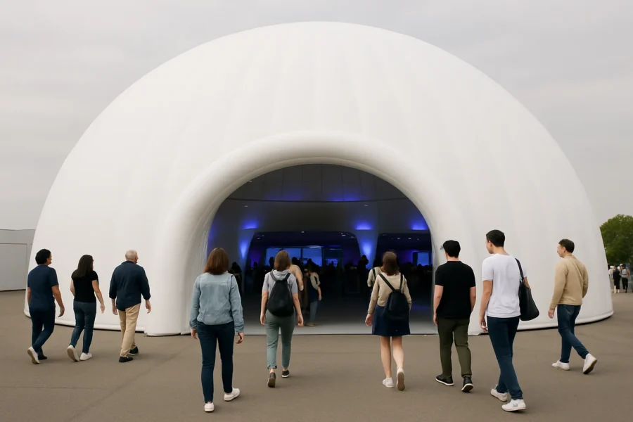 porque un domo inflable para eventos