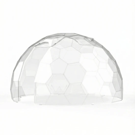 Detalle estructura iglú policarbonato